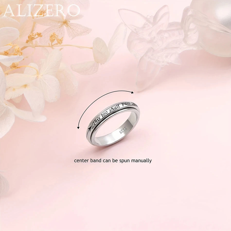 925 Sterling Silver Rotating Ring