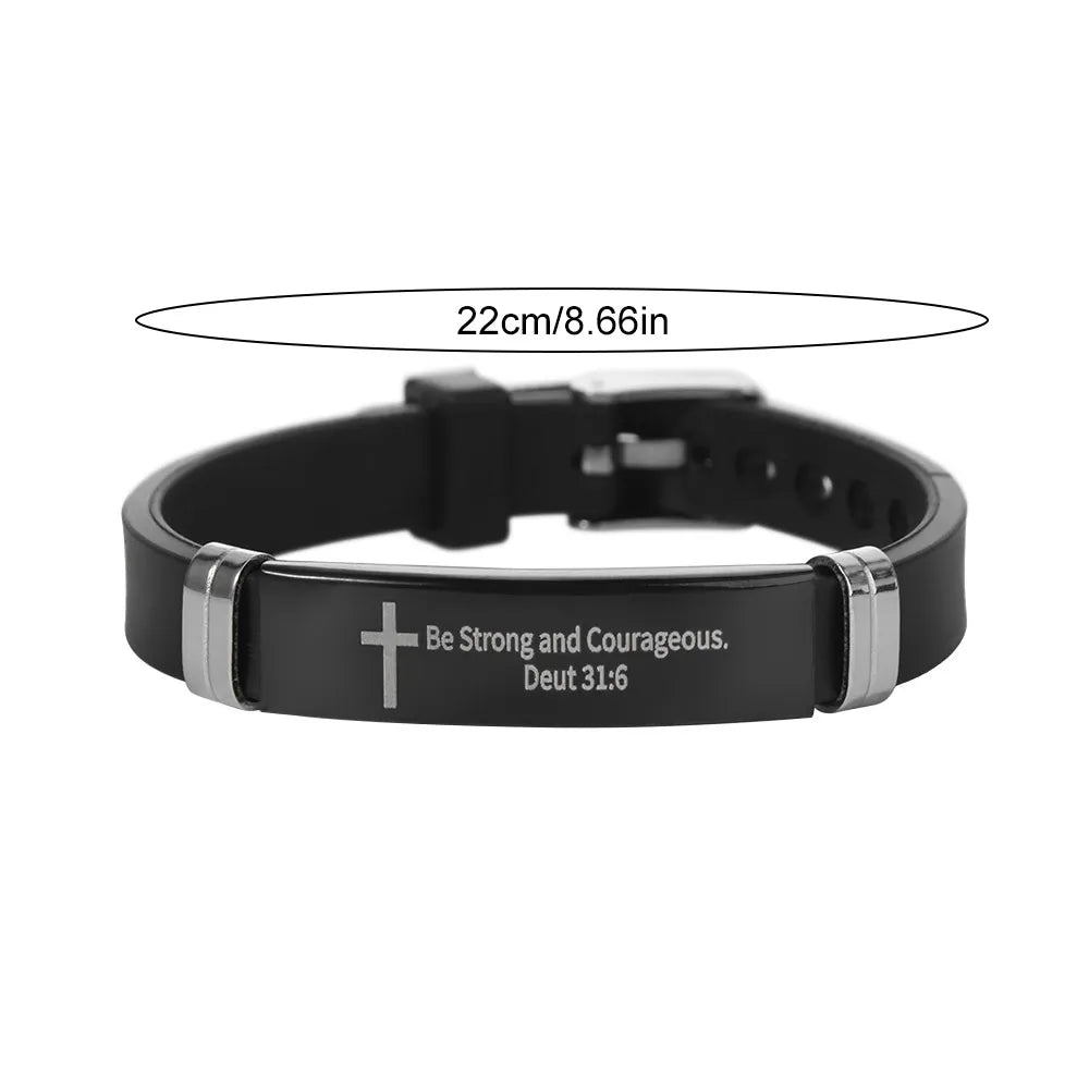 Cross Design Inspirational Bracelet