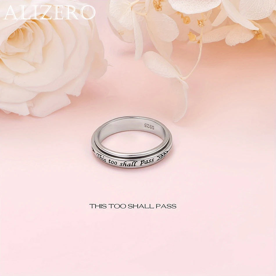 925 Sterling Silver Rotating Ring