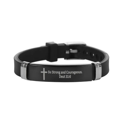 Cross Design Inspirational Bracelet
