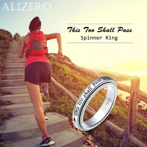 925 Sterling Silver Rotating Ring