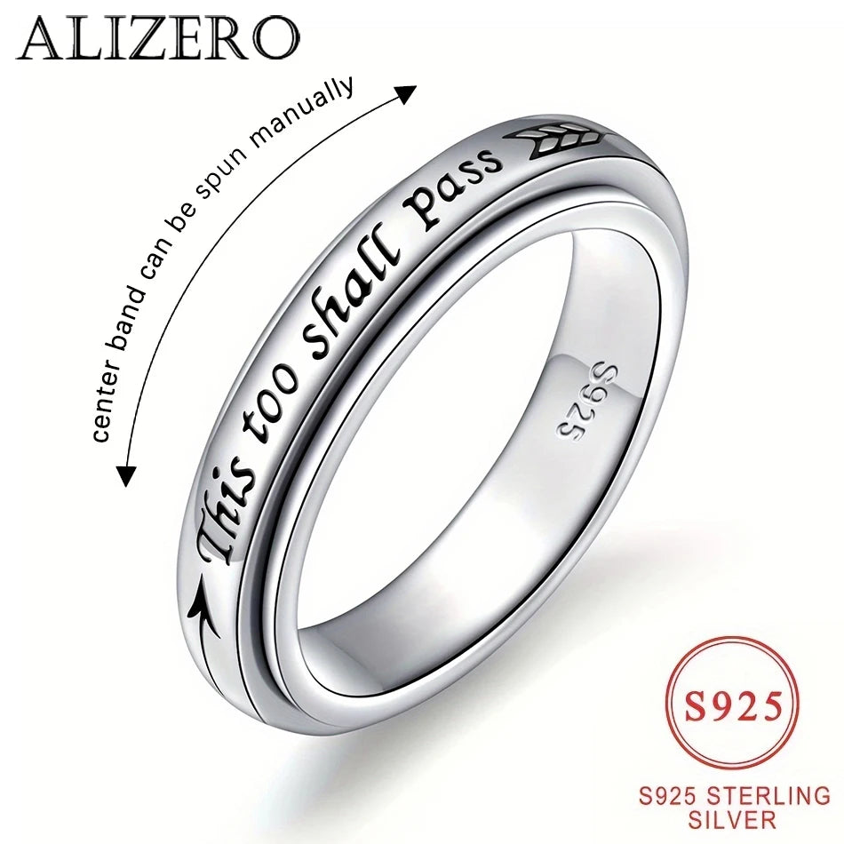 925 Sterling Silver Rotating Ring