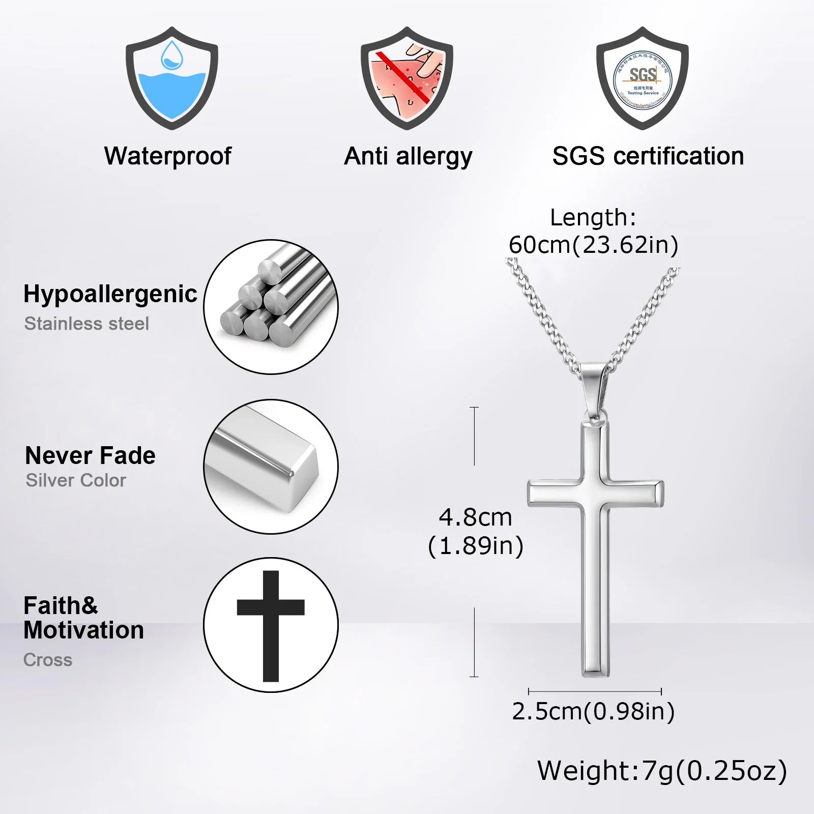 Classic Cross Necklace