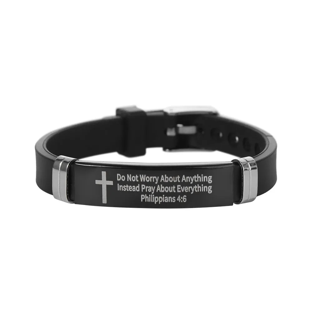 Cross Design Inspirational Bracelet